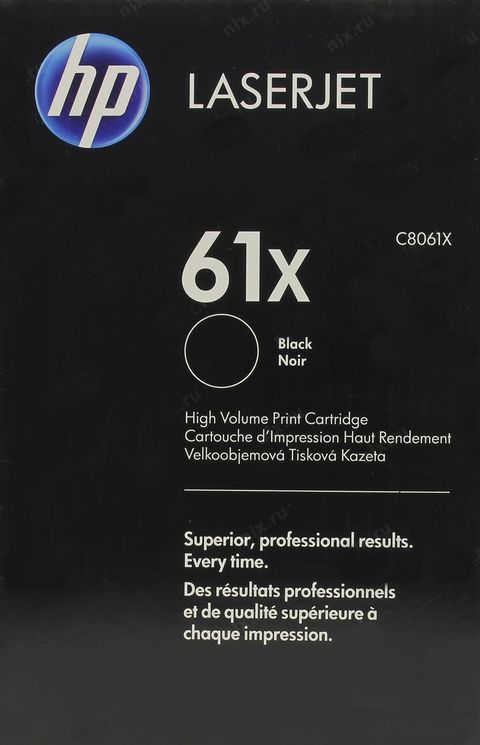 Оригинальный картридж HP C8061X (№61X) экономичный, упаковка